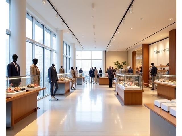 Intérieur de boutique après rénovation, moderne et lumineux